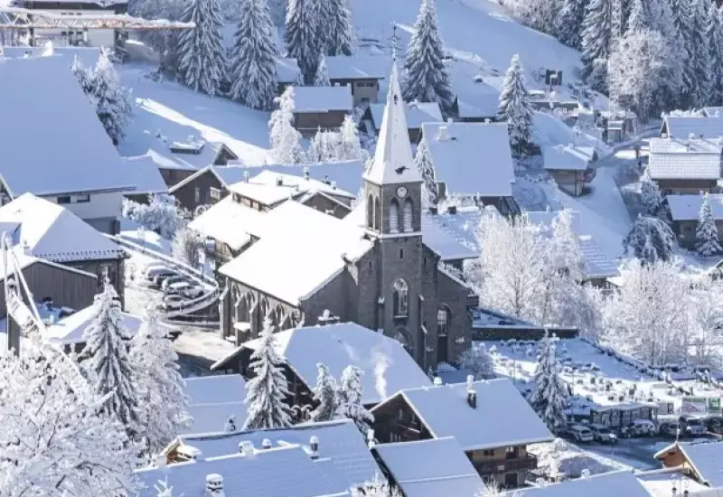 L'hiver, village Châtel - Chalet SIX