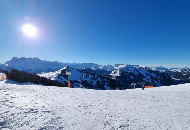 Pistes de ski côté Châtel